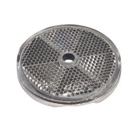 Atšvaistas apvalus, baltas (su skylute) 60 mm