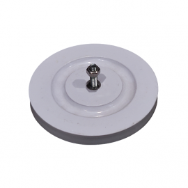 Atšvaistas apvalus, baltas (su varžtu) 85 mm