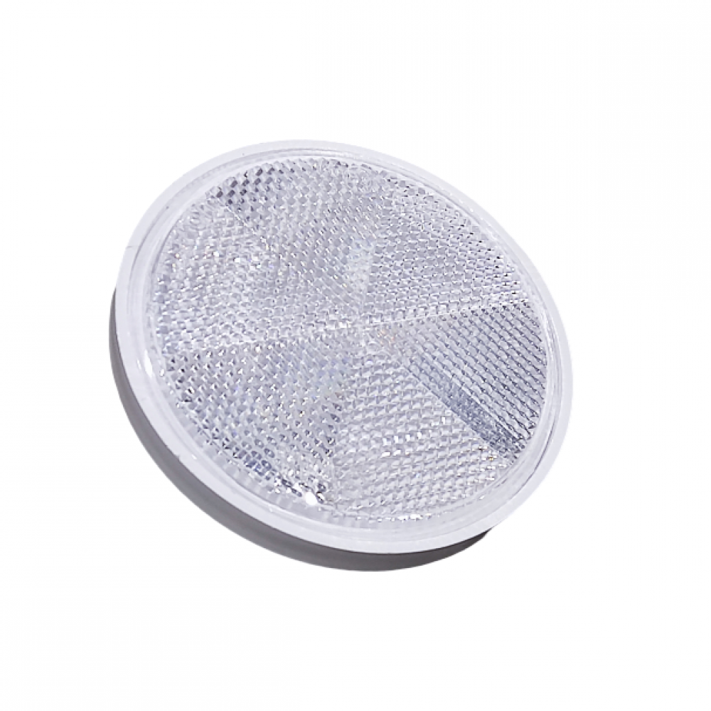 Atšvaistas apvalus, baltas (su varžtu) 85 mm