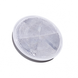 Atšvaistas apvalus, baltas (su varžtu) 85 mm