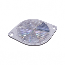 Atšvaistas apvalus, baltas (su auselėm)