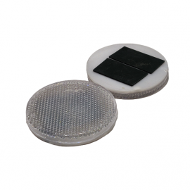 Atšvaistas apvalus, baltas (klijuojamas) 64 mm