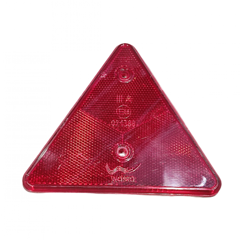 Atšvaistas trikampis, raudonas 15x15x15 cm