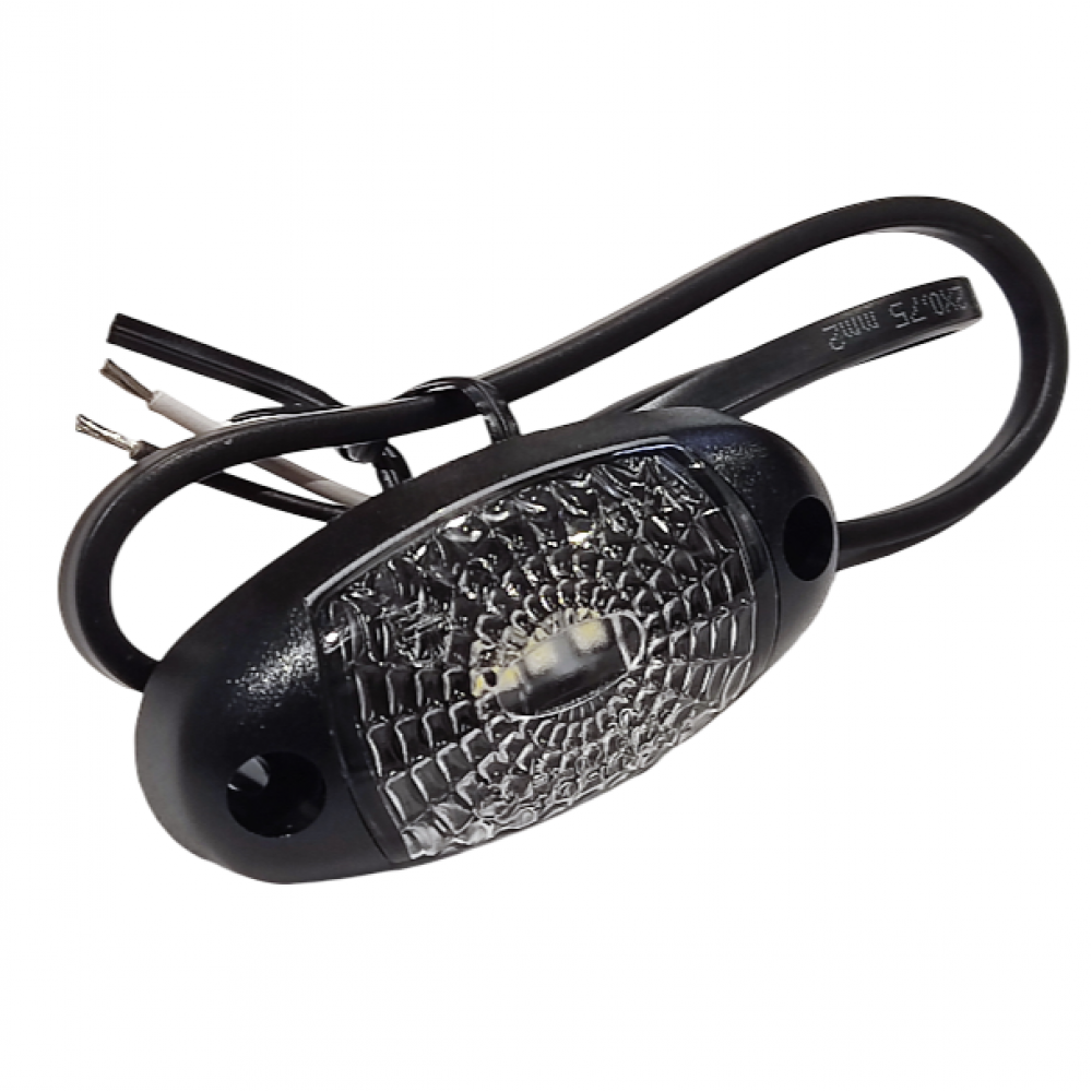 LED žibintas šoninis (gabarito), baltas 12/24V