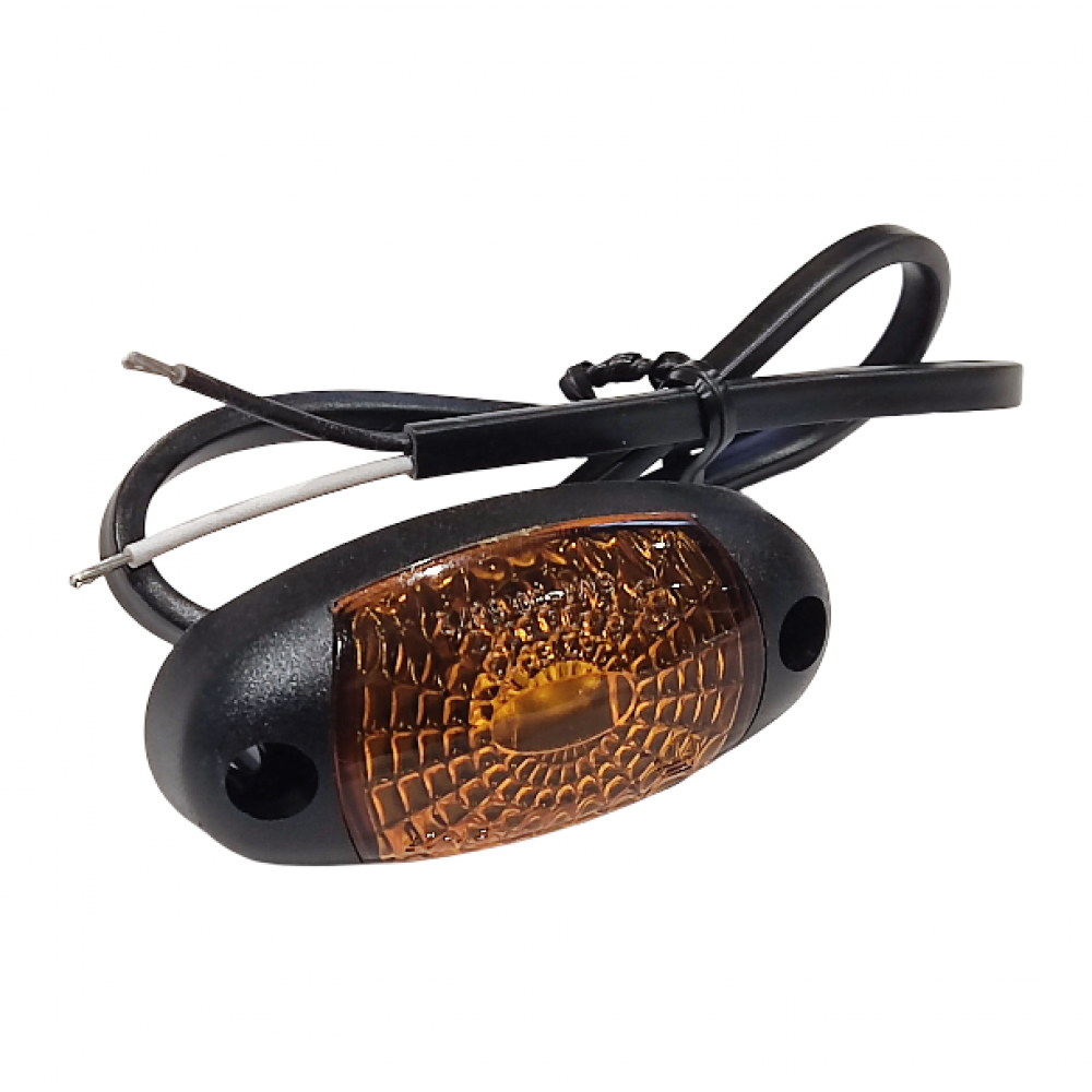 LED žibintas šoninis (gabarito), geltonas 12/24V