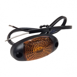 LED žibintas šoninis (gabarito), geltonas 12/24V