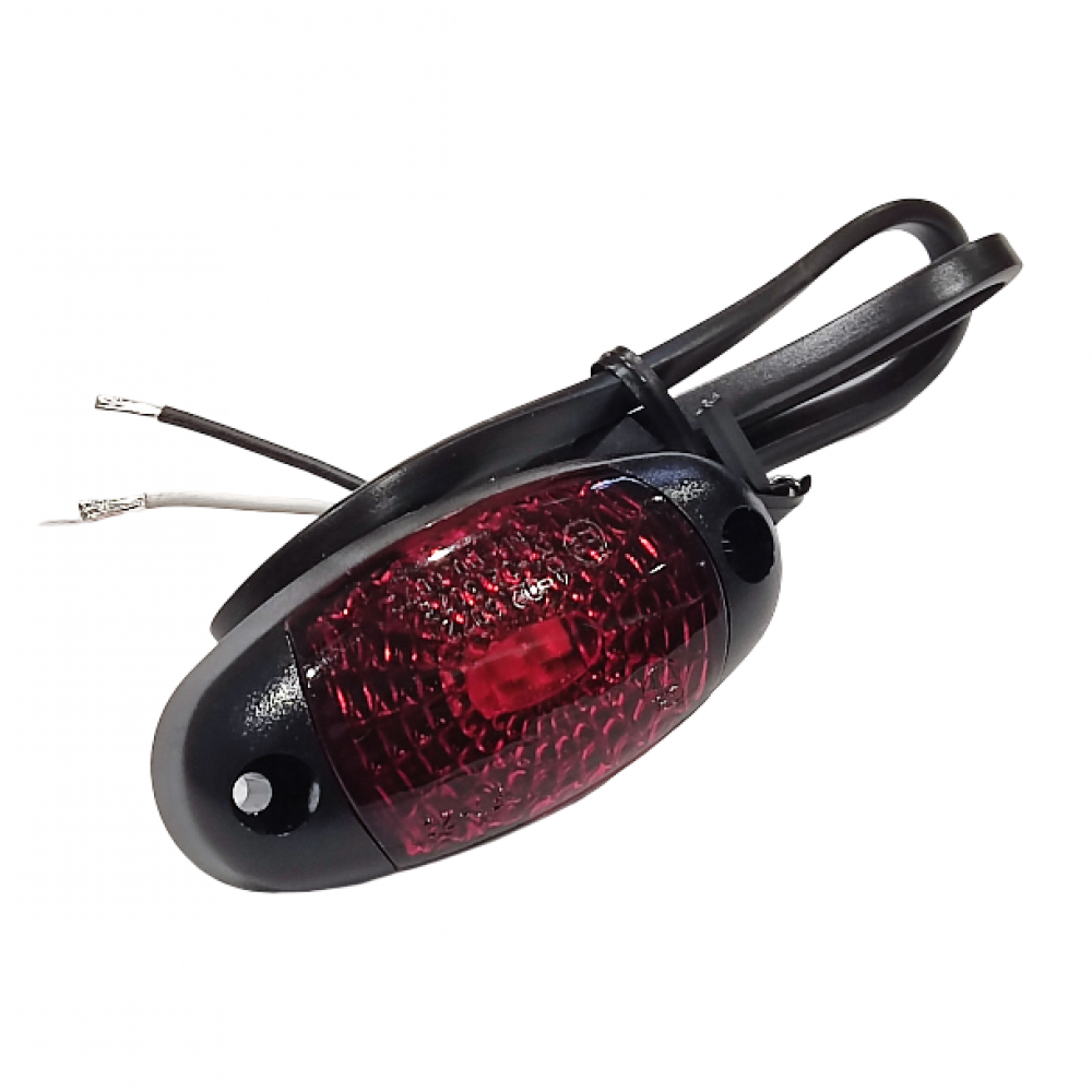 LED žibintas šoninis (gabarito), raudonas 12/24V