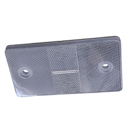 Atšvaistas stačiakampis, baltas (su skylėmis) 