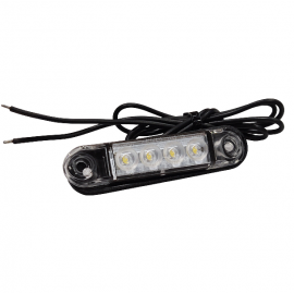 LED žibintas (gabarito) LD 2327, baltas, 12/24V