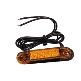 LED žibintas (gabarito) LD 2328, geltonas, 12/24V