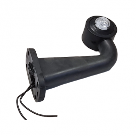 LED žibintas šoninis (gabarito), lenktas, ilgas deš.